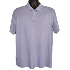 Nike Golf Polo Shirt Purple Dri-FIT Performance Athletic‎ Top Mens Size L